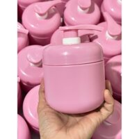 [Combo 10 cái] Hủ nhựa đựng kem body có vòi, thân hồng, vòi hồng 300g