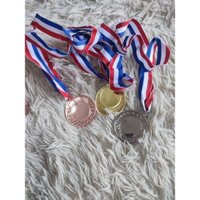 Combo 10 Cái Huy chương đá bóng bằng kim loại, trao giải , huy chương vàng ,bạc ,đồng