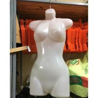 Combo 10 canh máng nữ màu trắng treo quần áo,váy cho shop,manơcanh Nhựa Màu trắng