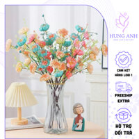 Combo 10 Cành Trà Gạo Cổ Loại 1 Cao 60CM Trang Trí Nhà Cửa, Cắm Bình Hoa, 10 Cành Trà Xốp Giá Rẻ