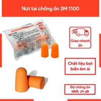 Combo 10 Cặp Nút Tai Chống Ồn 3M 1100 - Cam, Nút bịt tai chống ồn khi đi máy bay, làm việc trong xưởng in, chống nước khi bơi lội, ôn thi