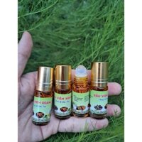 combo 10 chai dầu lăn mini 5ml có rể thuốc thảo dược