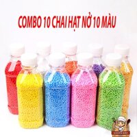 COMBO 10 CHAI HẠT NỞ NGÂM NƯỚC 10 MÀU SẮC KHÁC NHAU
