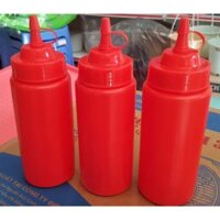Combo 10 chai nhựa đựng sốt tương ớt tương cà chai nhỡ 380 ml