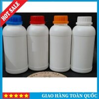 Combo 10 Chai Nhựa Trắng 1 Lít Nắp Vặn To HDPE