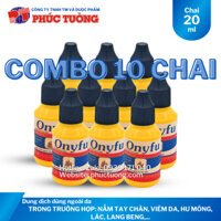 Combo 10 chai Onyfu dung dịch dùng ngoài da cho người bị nấm tay chân, hư móng, viêm da