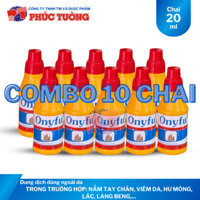 Combo 10 chai Onyfu dung dịch dùng ngoài cho người bị nấm tay chân