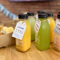 Combo 10 Chai Thuỷ Tinh Đựng Nước Ép Chai Thủy Tinh Vuông Cao Nắp Nhựa, Nhôm 300ml - 500ml Chai Đựng Sữa Hạt Chailo170