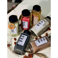 COMBO 10 CHAI THUỶ TINH VUÔNG CAO 250ML NẮP NHỰA ĐỰNG SỮA HẠT, SINH TỐ, CAFE