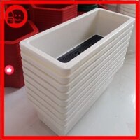 Combo 10 chậu nhựa  trồng hoa, rau, cây cảnh hình chữ nhật KT 48x20x16cm, chất liệu cao cấp loại 1.