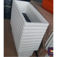 Combo 10 Chậu Trồng rau, Trồng Hoa, trồng cây bằng Nhựa Hình Chữ Nhật Size 48x20x16cm