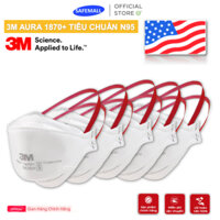 Combo 10 chiếc Khẩu trang N95 3M Aura 1870+ USA dùng trong phẫu thuật, lọc bụi siêu mịn SAFEMALL