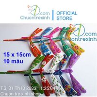 Combo 10 chuồn chuồn tre màu 15cm xuất khẩu cao cấp (chưa có chân đế)