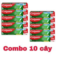 COMBO 10 _ [Có Kèm B/Chải] Kem đánh răng Colgate ngừa sâu răng răng chắc khỏe 225g/tuýp tặng bàn chải