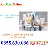 Combo 10 cuộn Decal PVC 80x50mmx50m