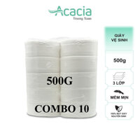 Combo 10 cuộn Giấy vệ sinh cuộn lớn - 500 g