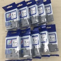 Combo 10 cuộn Nhãn TZ2-FX221 siêu dẻo - Chữ đen trên nền trắng 9mm - Hàng nhập khẩu
