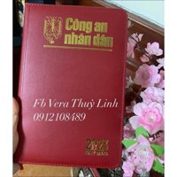 combo 10 cuốn sổ da “Công an nhân dân” 2023(khổ 16 x 24 cm)