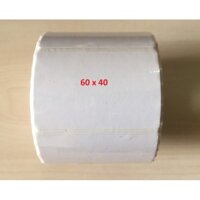 Combo 10 cuộn tem mã vạch PVC 60x40mm, cuộn 50m