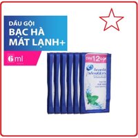 Combo 10 Dây Dầu Gội HEAD & SHOULDERS Bạc Hà Dây 6ml x 12 Gói