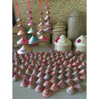 Combo 10 dây nón lá thêu mini trang trí