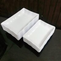 Combo 10 Đĩa nhựa phíp chữ nhật Việt Nhật 2 size -Đĩa phíp đựng hoa quả, bánh kẹo (MS:1256/1257) -br 01313