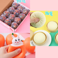 COMBO 10 ĐỒ CHƠI BÓP SQUISHY HÌNH CON THỎ,BÁNH BAO, BÓNG LƯỚI XÃ STRESS