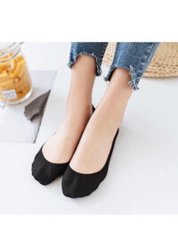Combo 10 Đôi Tất Lười Đi Giày Lười Búp Bê TH01 Siêu Kute - Đen