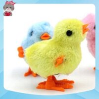 Combo 10 Gà con chạy cót lon ton ngộ nghĩnh loại to cao 8cm dành cho bé yêu - Đồ chơi trung thu chú gà con chạy cót