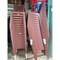 COMBO 10 GHẾ DỰA 7 SỌC LỚN NHỰA  DUY TÂN