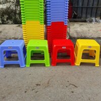 Combo 10 ghế nhựa lùn mặt lưới - Duy Tân