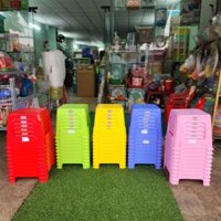 Combo 10 ghế nhựa lùn mặt lưới - Duy Tân