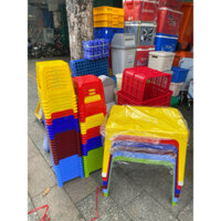 combo 10 ghế nhựa lùn quán cốc giá rẻ tại xưởng