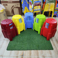 Combo 10 Ghế nhựa lùn tròn (Qui Phúc)