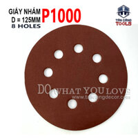 Combo 10 Giấy Nhám 8 Lỗ Dạng Dán 125 mm P1000