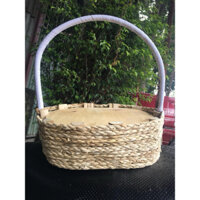 combo 10 giỏ  hoa quả - trái  cây quấn  bẹ Ngô , kt 23*33h11