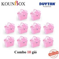 Combo 10 Giỏ Nắp Nhí Nhựa Duy Tân No.0381
