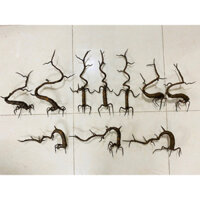 Combo 10 gốc bonsai, thân cây giả làm cây hoa hồng, hoa mai, hoa đào Tết