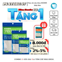(Combo 10 gói 900 chiếc-Mua một lần dùng cả năm) Tăm chỉ nha khoa Kioshi công nghệ Nhật Bản vệ sinh răng miệng(chỉ nhỏ).