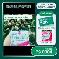 Combo 10 gói băng vệ sinh Việt Thái cool lạnh tặng 1 gói