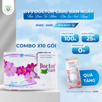 Combo 10 gói Băng vệ sinh Doctor care thảo dược Ban ngày 8 miếng thảo dược tự nhiên an toàn sức khoẻ