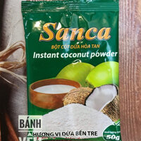 COMBO 10 GÓI BỘT CỐT DỪA HÒA TAN SANCA - gói 50gr