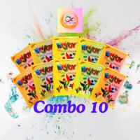 COMBO 10 GÓI - BỘT MÀU KỶ YẾU - ENJOY HOLI - 100gr/gói - tiết kiệm được 35k