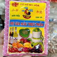 COMBO 10 GÓI BỘT MÀU THỰC PHẨM NHÃN HIỆU CON GÀ CƠ SỞ MỸ HÒA - gói 50gr màu cam