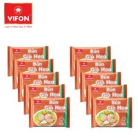 COMBO 10 GÓI BÚN GIÒ HEO INSTANT RICE VERMICELLI PORK KNUCKLES FLAVOR VIFON 65 GRAM
