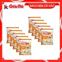 COMBO 10 GÓI CHÁO TỔ YẾN HƯƠNG VỊ THỊT GÀ OATS CHICKEN INSTANT PORRIDGE GẤU ĐỎ