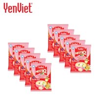 COMBO 10 GÓI CHÁO YẾN TRẺ EM VỊ SƯỜN HẦM BÍ ĐỎ NEST IQ FOR KID BIRD’S NEST PORRIDGE STEWED PORK RIBS WITH PUMPKIN FLAVOR