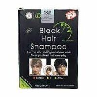 Combo 10 gói dầu gội đen tóc Dexe Black Hair Shampoo 25ml*10