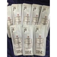 Combo 10 gói Kem Dưỡng Trắng, Làm Mờ Thâm Nám Tàn Nhang Ban Đêm Whoo Radiant White Moisture Cream Sample