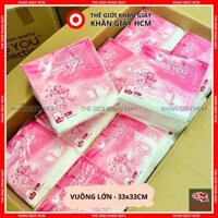Combo 10 Gói - Khăn Giấy Ăn Vuông Lớn BLESS YOU 33x33 cm / Đóng Gói 16x16 cm - Hàng Chính Hãng